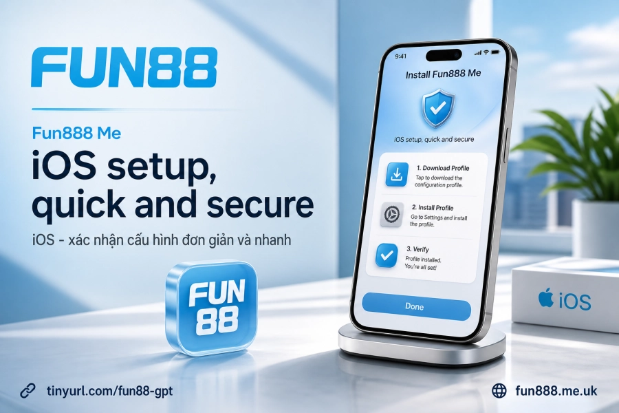 cài app Fun88 iOS xác nhận cấu hình Settings iPhone iPad