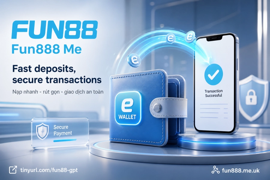 Giao dịch nạp rút tiền Fun88 ví điện tử ngân hàng nội địa nhanh