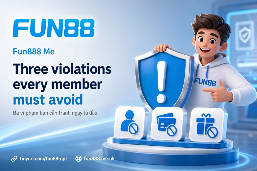 vi phạm điều khoản Fun88 khóa tài khoản gian lận thông tin cá nhân