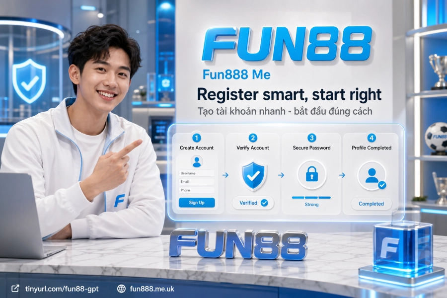 tạo tài khoản Fun88 qua web và app điều kiện đăng ký
